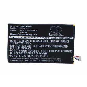 Acer S58A / BAT-M10 3000mAh Li-Polymer 3.8V (Cameron Sino)