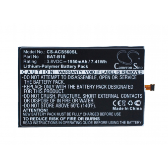 Acer S55 / BAT-B10 1950mAh Li-Polymer 3.8V (Cameron Sino)