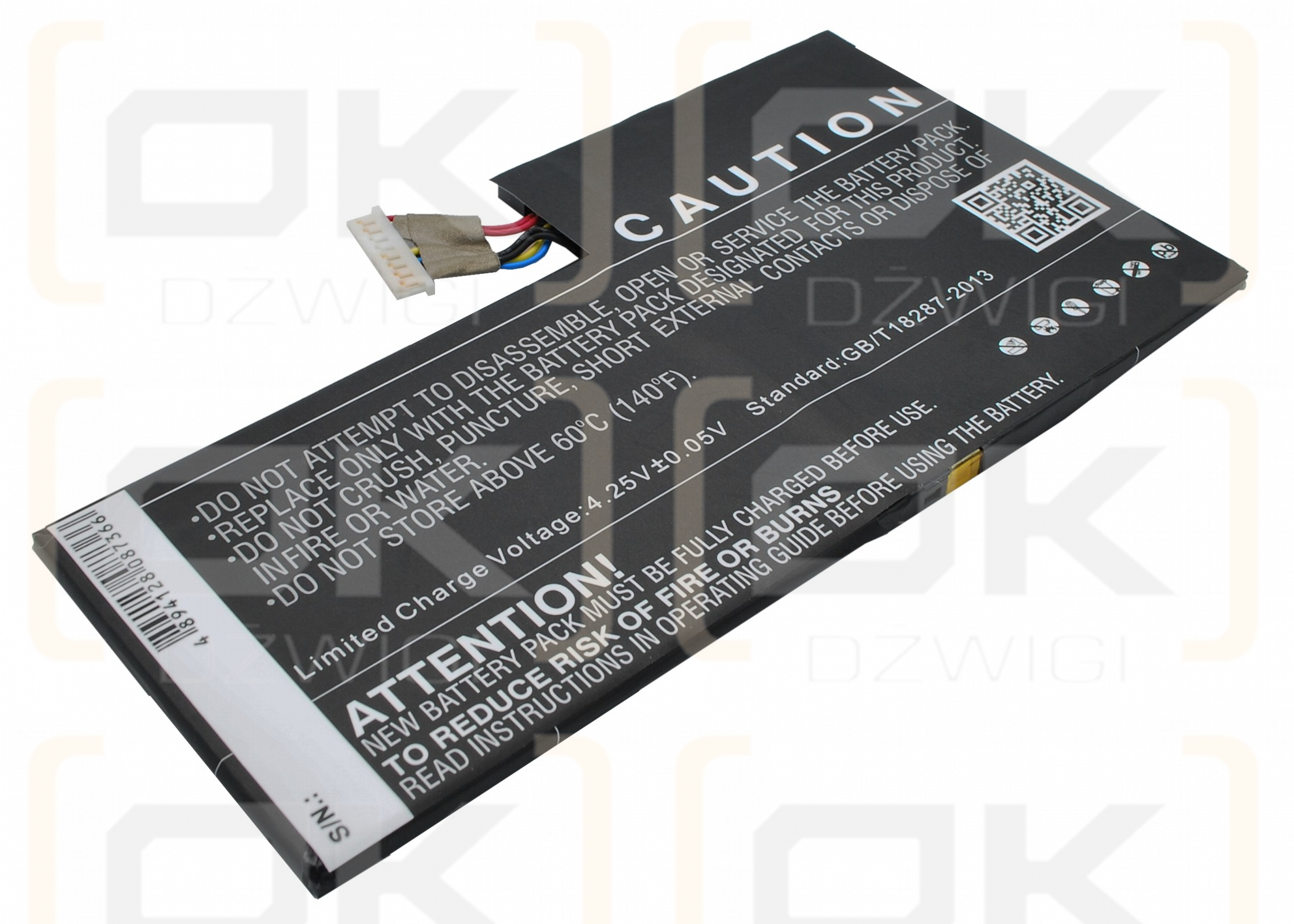 Batería de polímero de litio Acer W4-820P / AC13F3L de 4950 mAh y 3,75 V (Cameron Sino)