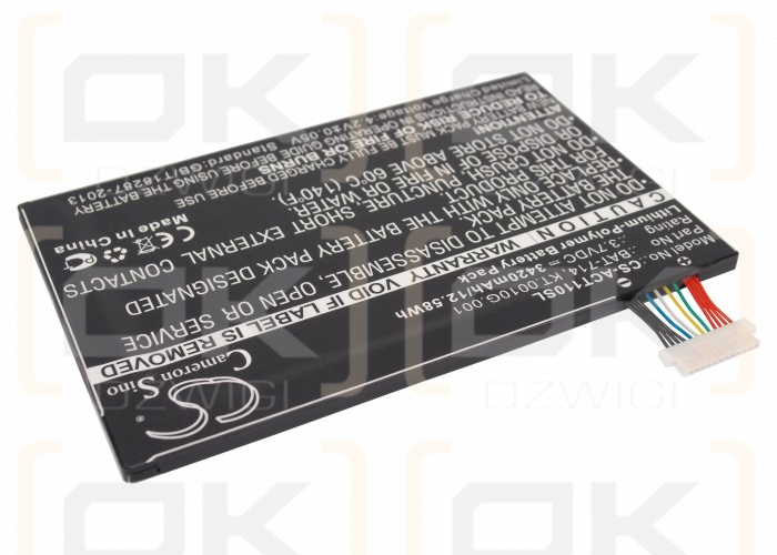 Acer Iconia Tab A110 / BAT-714 3420 mAh Li-Polymer 3,7 V (Cameron Sino)