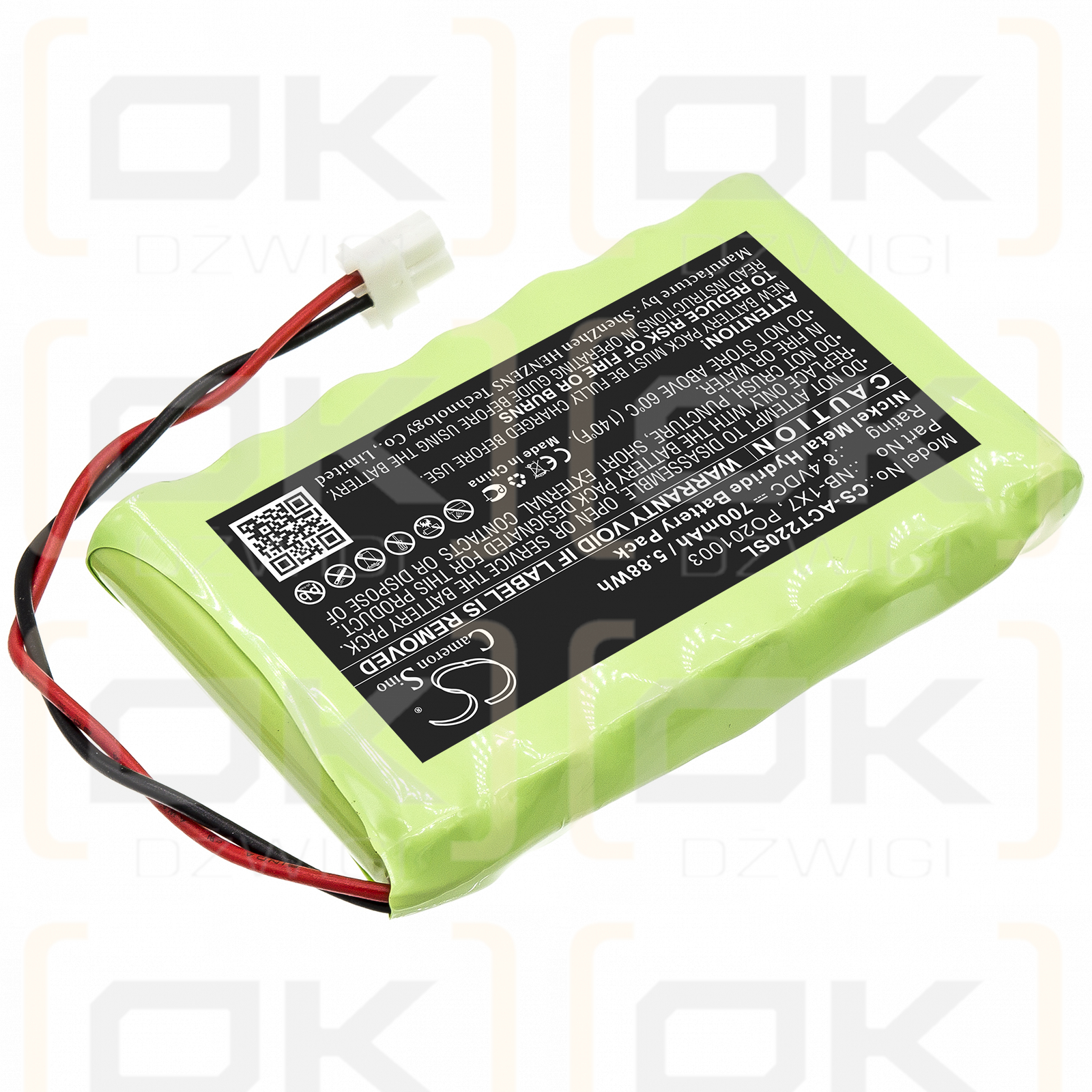 Acutrac 22Pro MKII / NB-1X7 700mAh Ni-MH 8.4V (Cameron Sino)