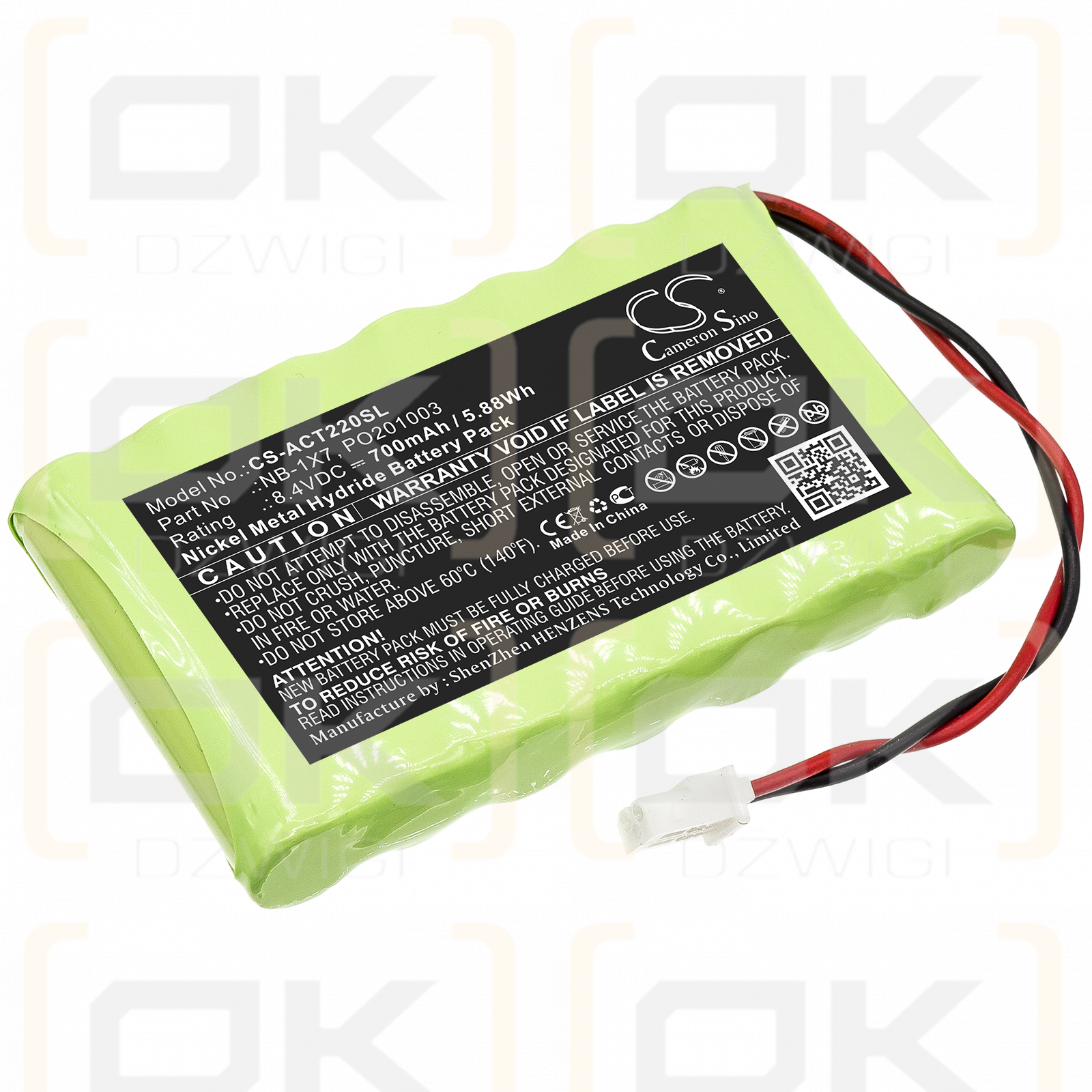 Acutrac 22Pro MKII / NB-1X7 700mAh Ni-MH 8.4V (Cameron Sino)