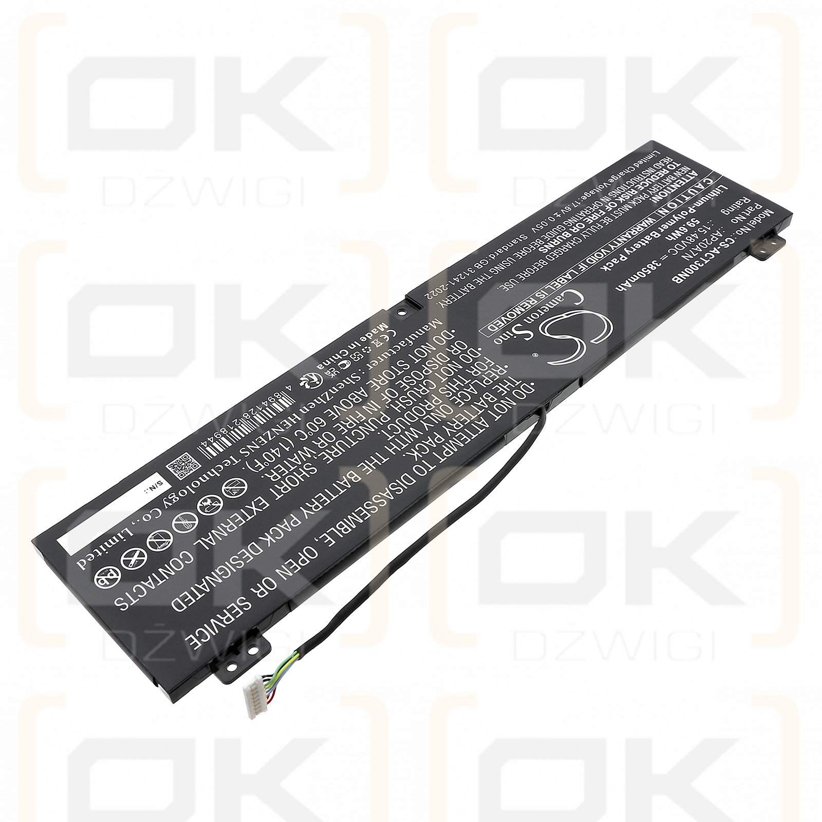Acer Predator Triton 300 Se Pt314-51s-72wr / AP20A7N 3850mAh Li-Polymer 15.48V (Cameron Sino)