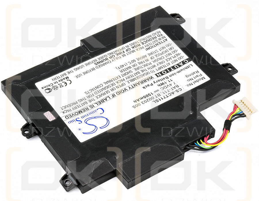 Acer Iconia Tab A101 / BAT-711 1500 mAh Li-Ion 7,4 V (Cameron Sino)