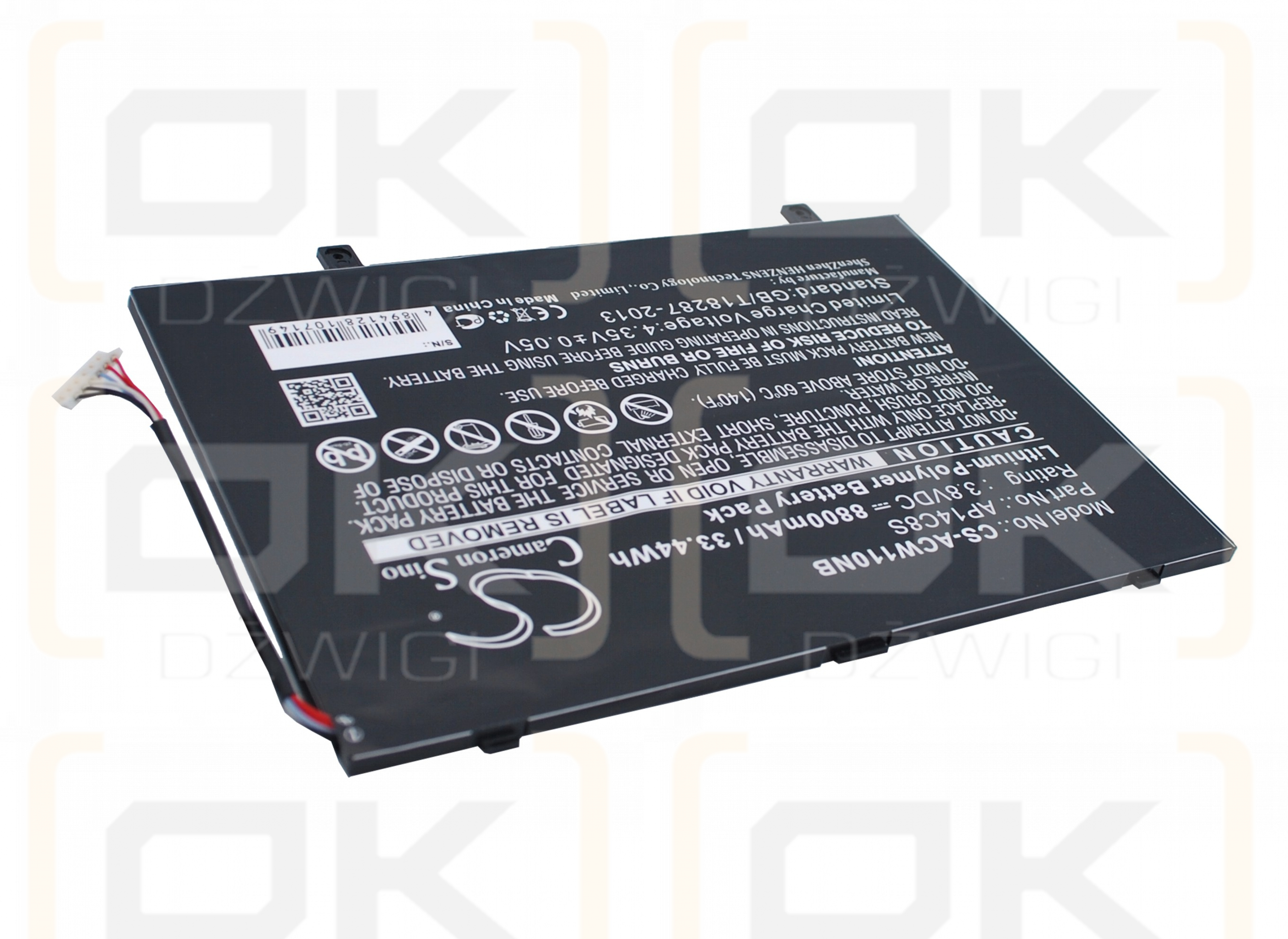 Acer SW5-171-89W0 / AP14C8S 8800 mAh Li-Polymer 3.8 V (Cameron Sino)