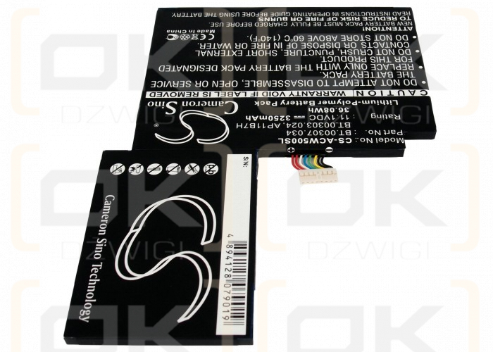 Acer Iconia Tab W501 / AP11B7H 3250 mAh Li-Polymer 11.1 V (Cameron Sino)