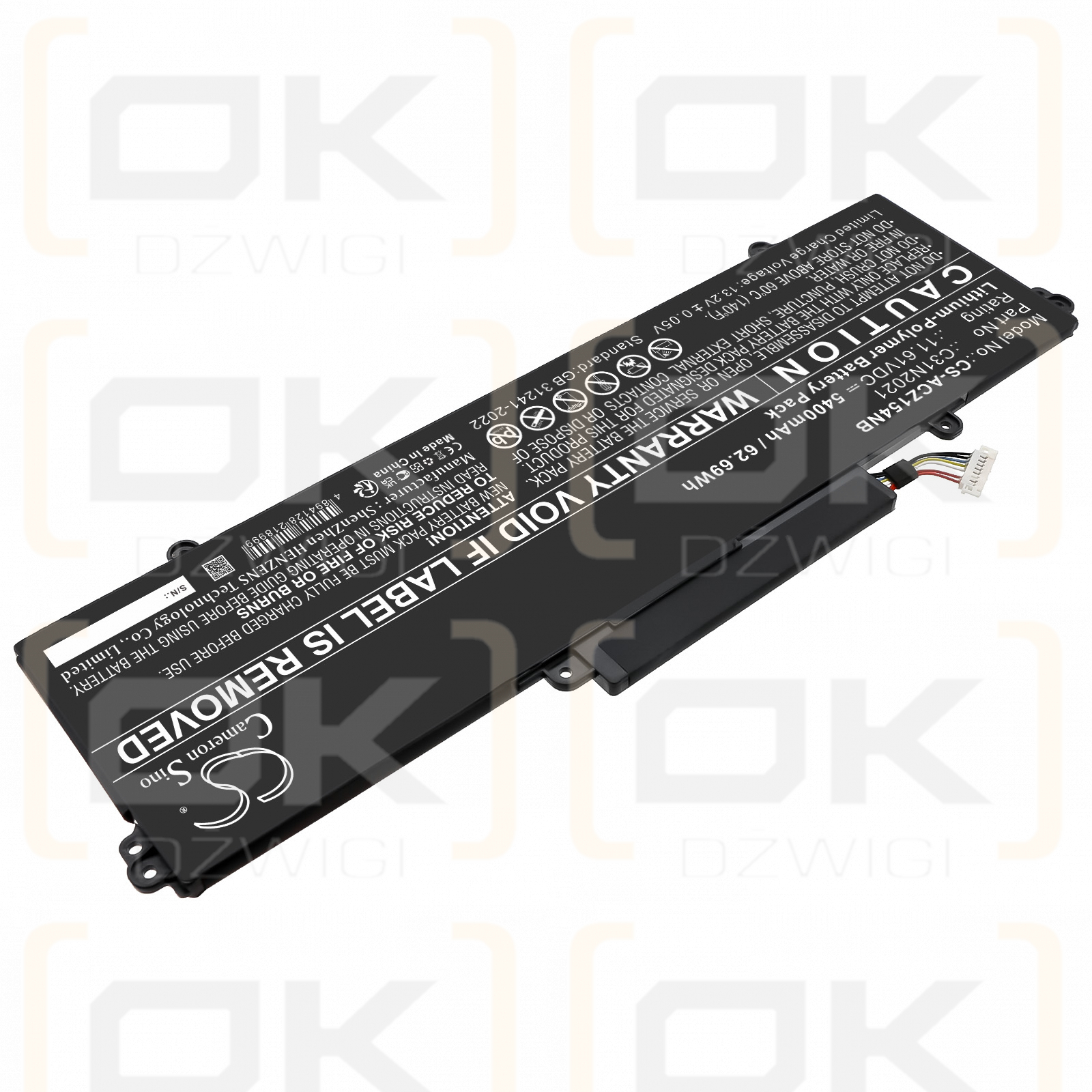 Asus Zenbook 14x OLED UX5401EA-KN711TS / 0B200-04030000 5400mAh Li-Polymer 11.61V (Cameron Sino)