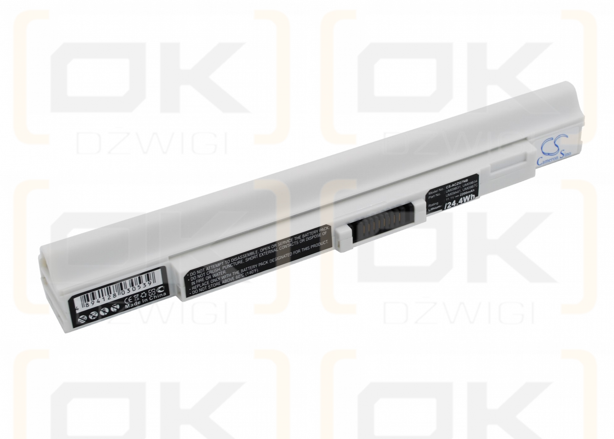 Сменный аккумулятор для Acer Aspire One AOD531H-1766 / UM09A41 2200 мАч Li-ion 11,1 В (Cameron Sino)