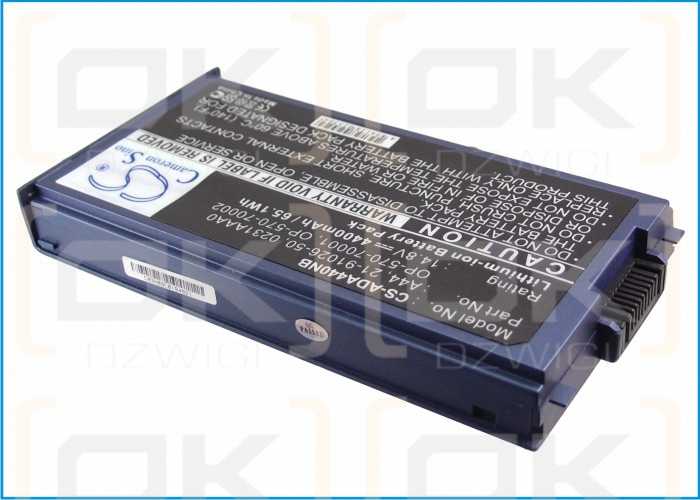 Сменный аккумулятор для MicroStar MD6032 / 21-91081-00 4400 мАч Li-ion 14,8 В (Cameron Sino)