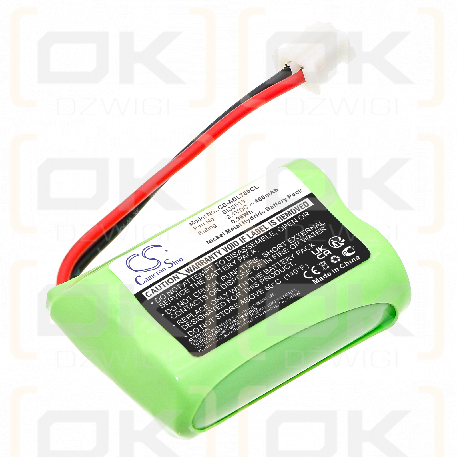 Switel MD9700 / SL30013 400mAh Ni-MH 2.4V (Cameron Sino)