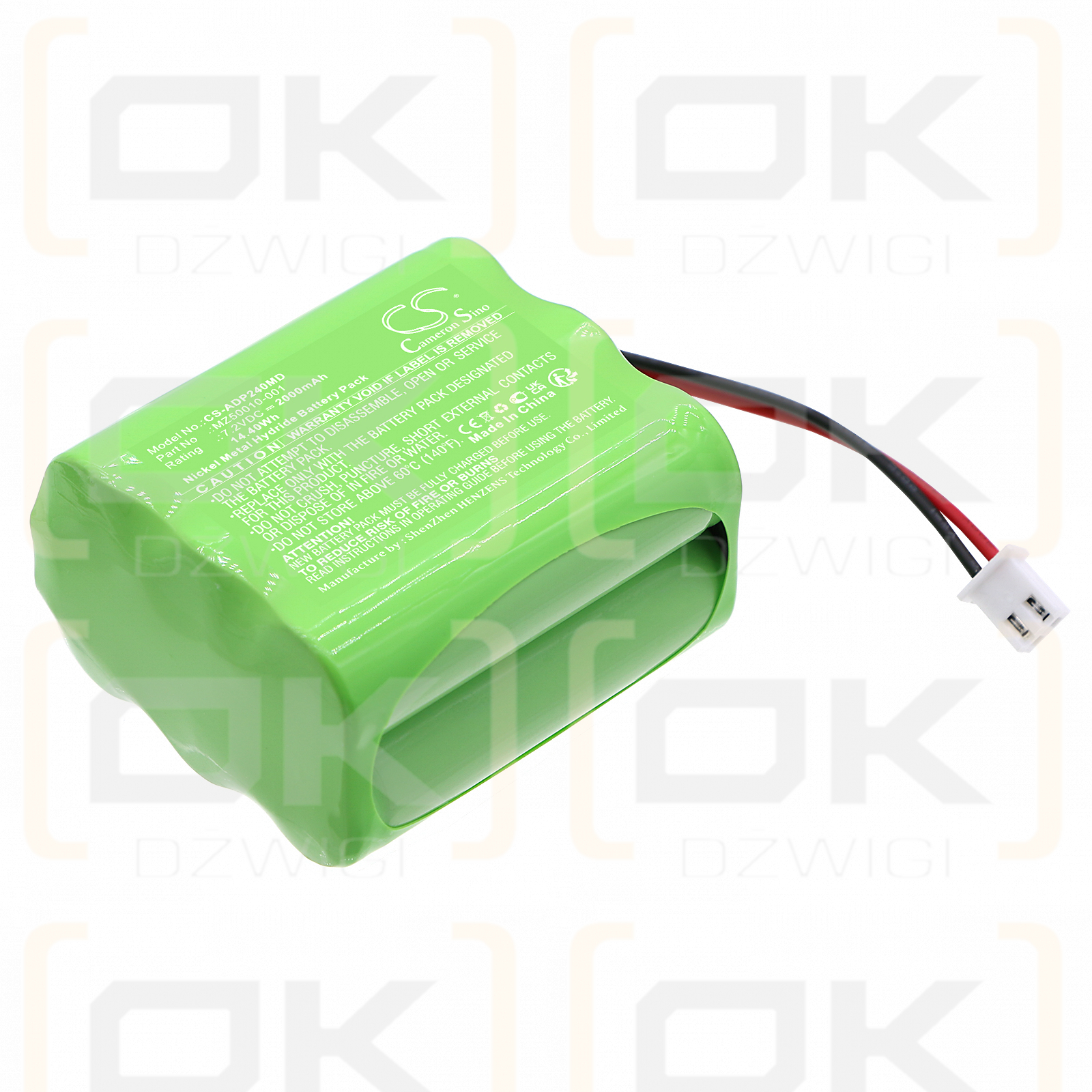 ADE MS-2510 / MZ50010-001 2000 mAh Ni-MH 7,2 V (Cameron Sino)