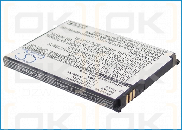 Advent 3500 / PR-575164N 2000 мАч Li-ion 3,7 В (Cameron Sino)