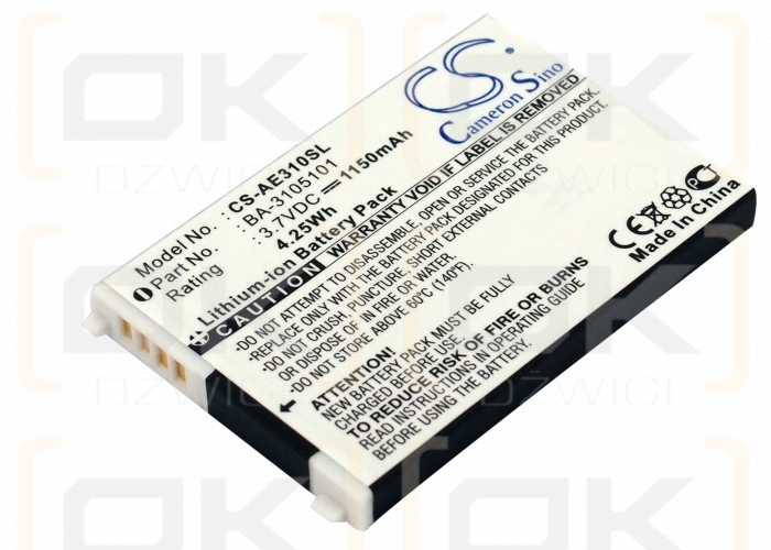 Acer E360 / BA-3105101 1150 mAh Li-ion 3.7 V (Cameron Sino)