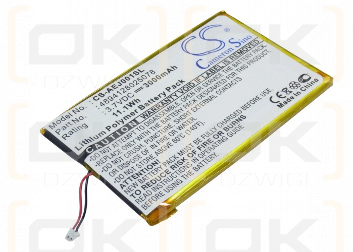 Ectaco Mehrsprachiges tragbares Lesegerät 3000 mAh Li-Polymer 3,7 V (Cameron Sino)