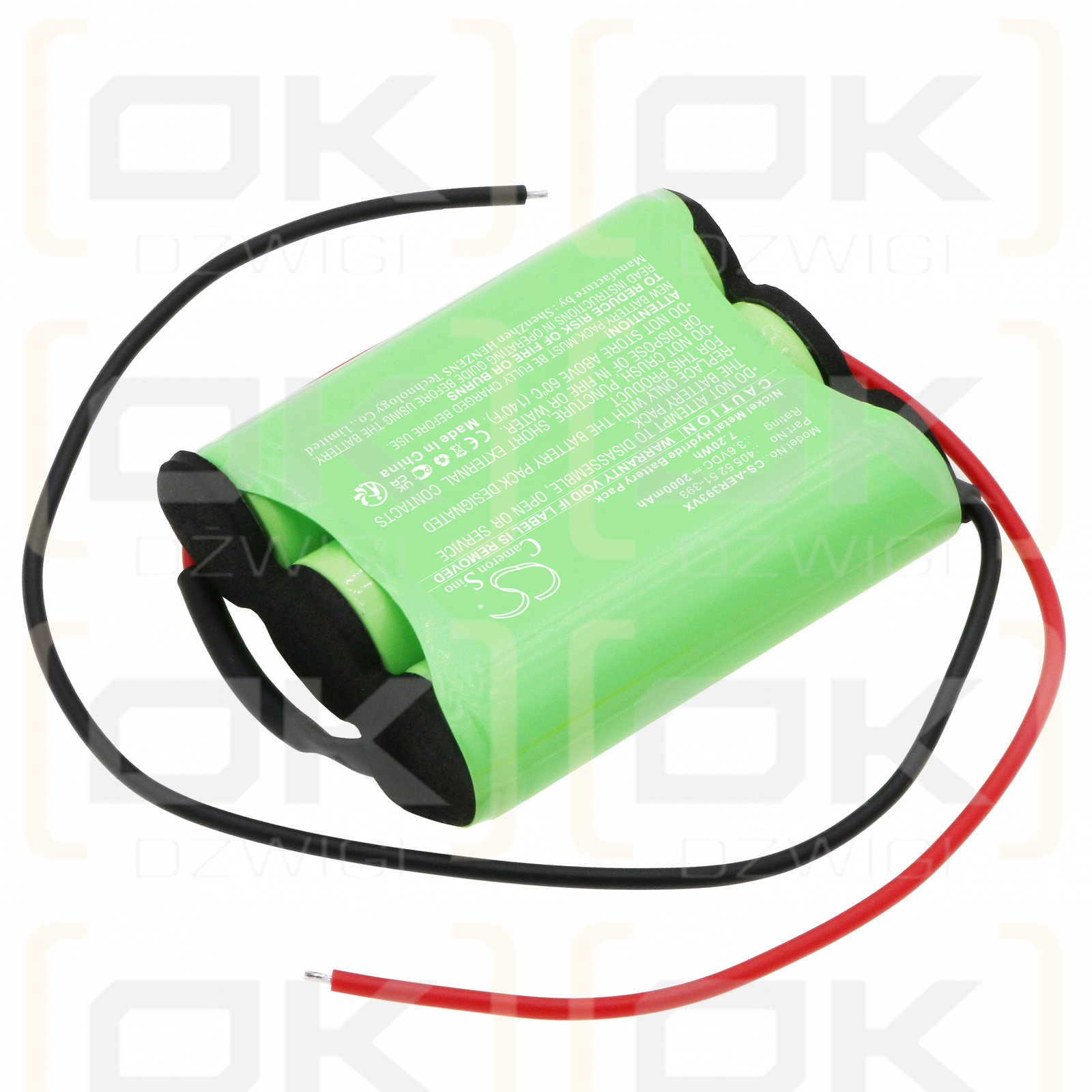 AEG ZB5103W / 405 52 51-393 2000mAh Ni-MH 3.6V (Cameron Sino)