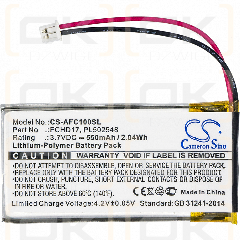 ACME FlyCamOne 720p / FCHD17 550mAh Li-Polímero 3.7V (Cameron Sino)