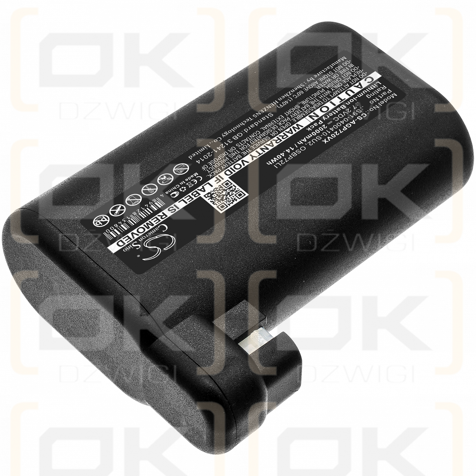 Electrolux ERV5100TG / OSBP72LI25 2000mAh Li-ion 7.2V (Cameron Sino)