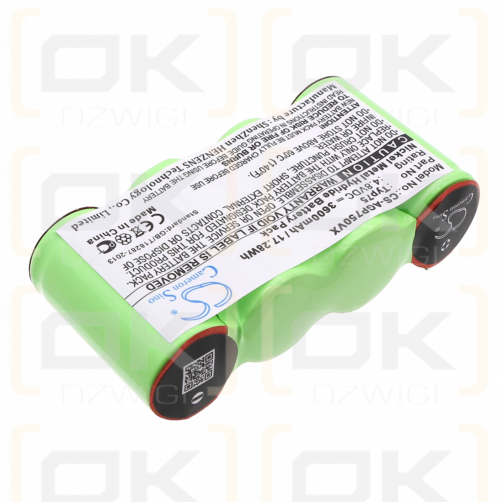 AEG Liliput vacuum cleaner / Typ75 3600mAh Ni-MH 4.8V (Cameron Sino)