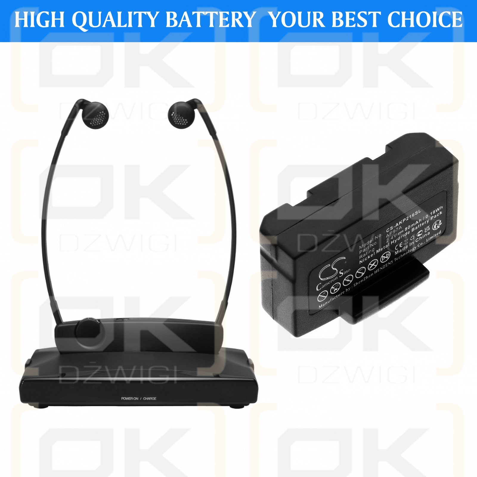 Инфракрасный приемник Williams Sound WIR RX-18 / AP11A 80 мАч Ni-MH 2,4 В (Cameron Sino)