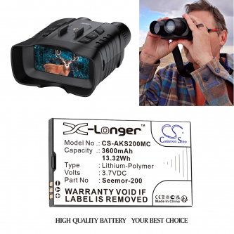 AKASO Seemor-200 / Seemor-200 3600 мАч Li-Polymer 3,7 В (Cameron Sino)