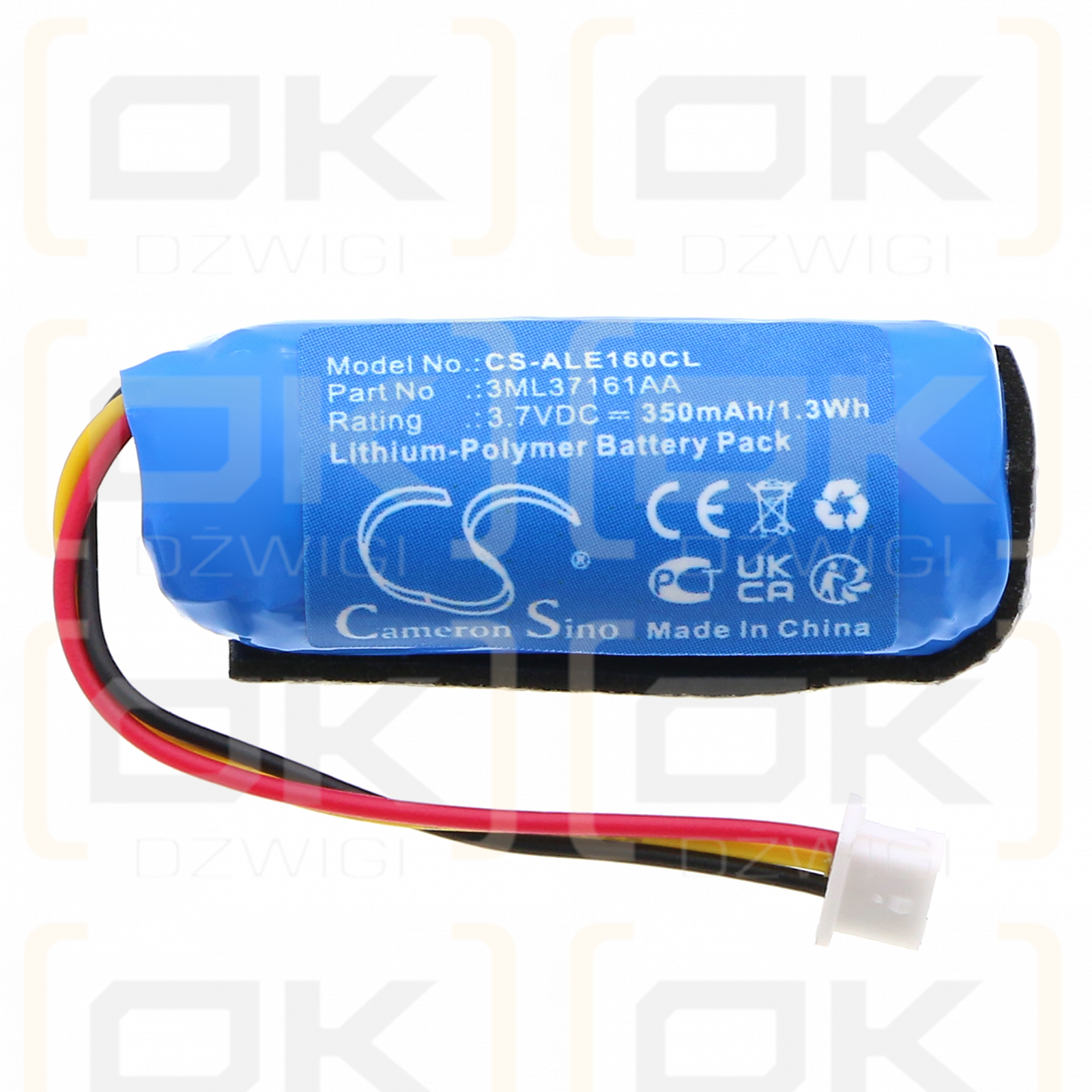 Alcatel-Lucent ALE-161 WB / 3ML37161AA 350mAh Li-Polymer 3.7V (Cameron Sino)