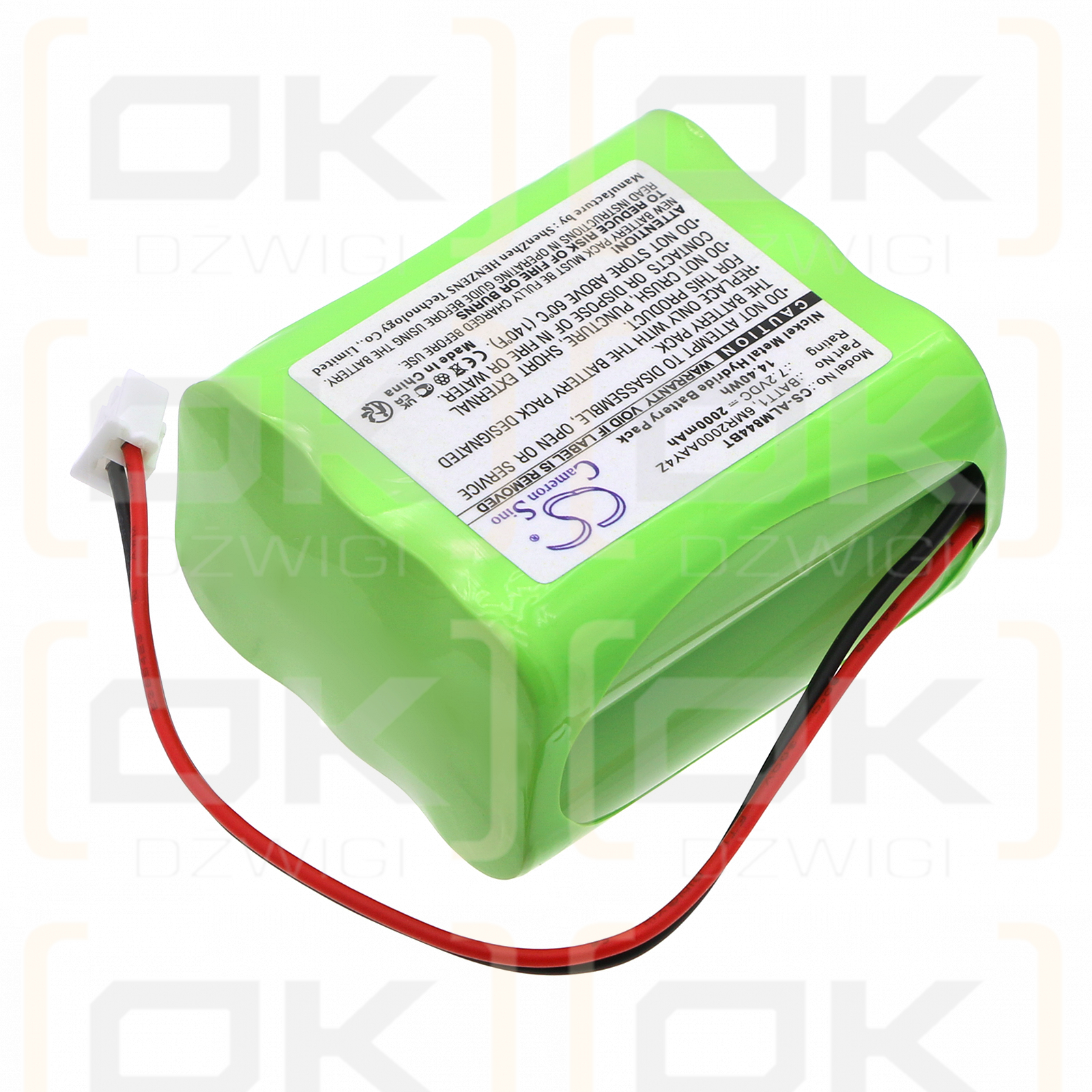 2GIG Go Control panels / 228844 2000mAh Ni-MH 7.2V (Cameron Sino)