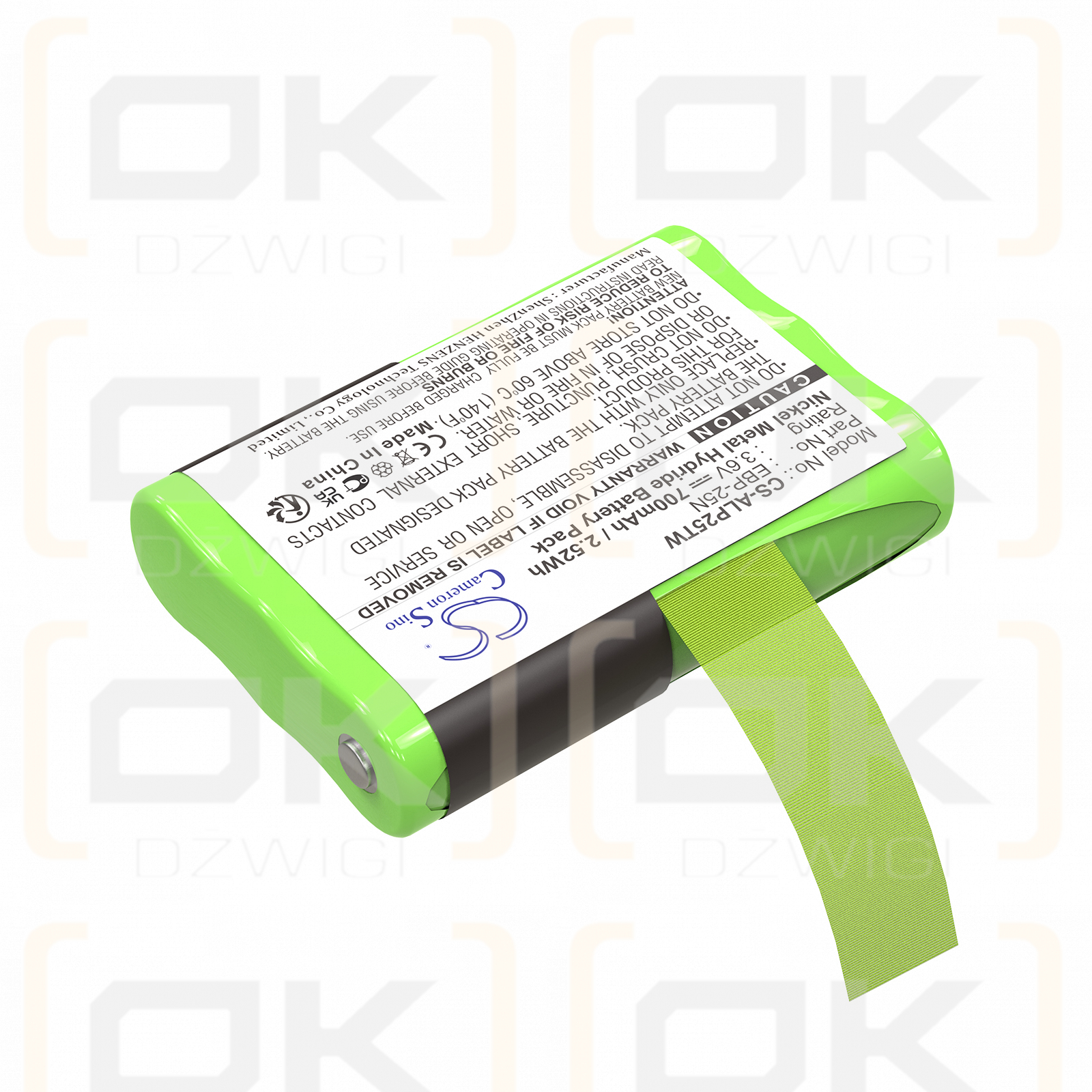 ALINCO / EBP-25N 700mAh Ni-MH 3.6V (Cameron Sino)
