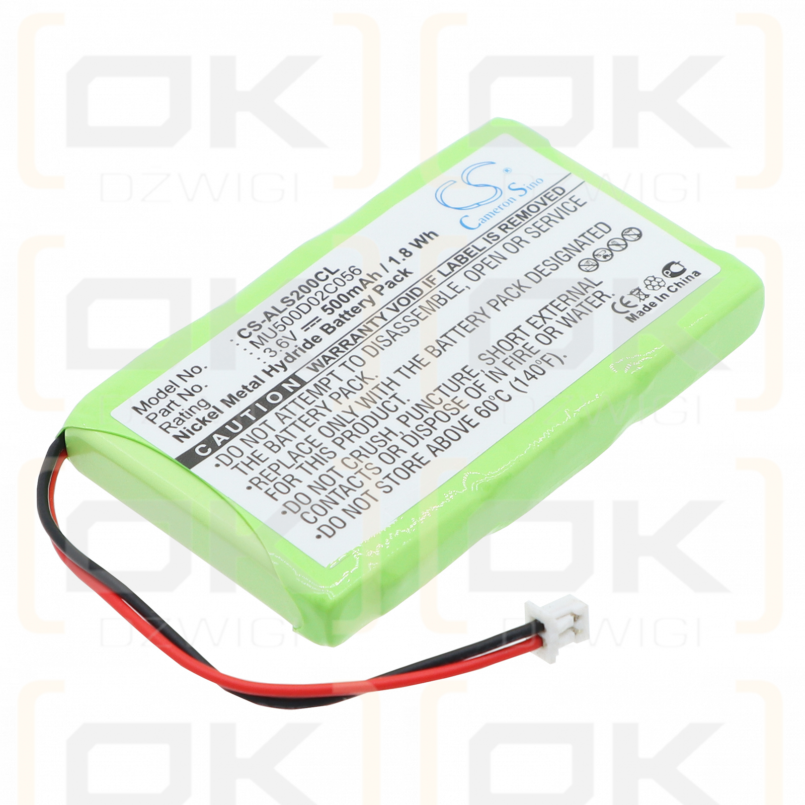 Audioline G61224XT00 / MU500D02C056 500 мАч Ni-MH 3,6 В (Cameron Sino)