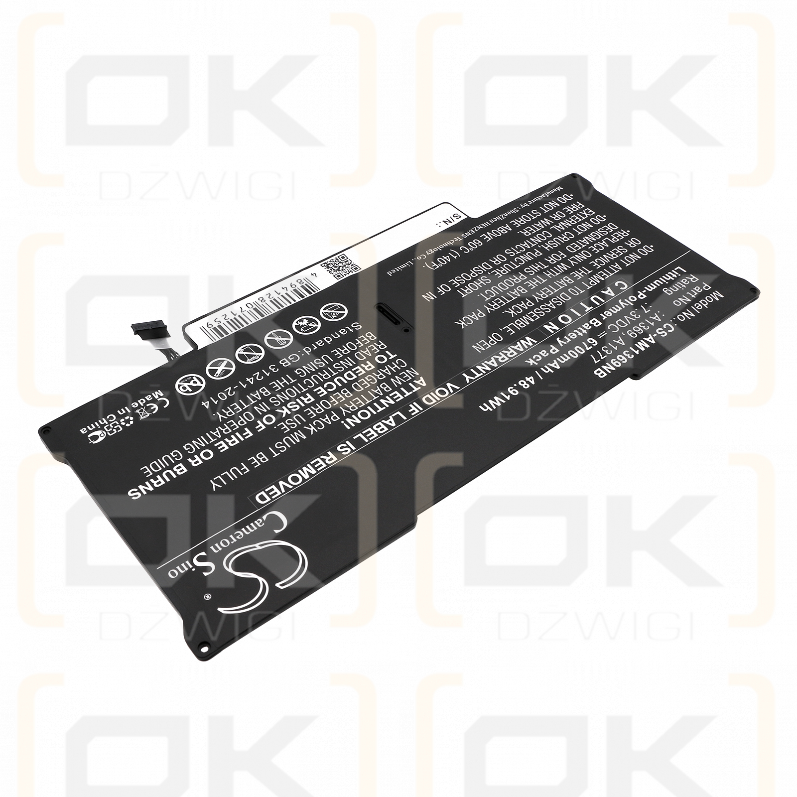 Apple MacBook Air 13,3 MC503B/A / A1369 6700 mAh Li-Polymer 7,3 V (Cameron Sino)