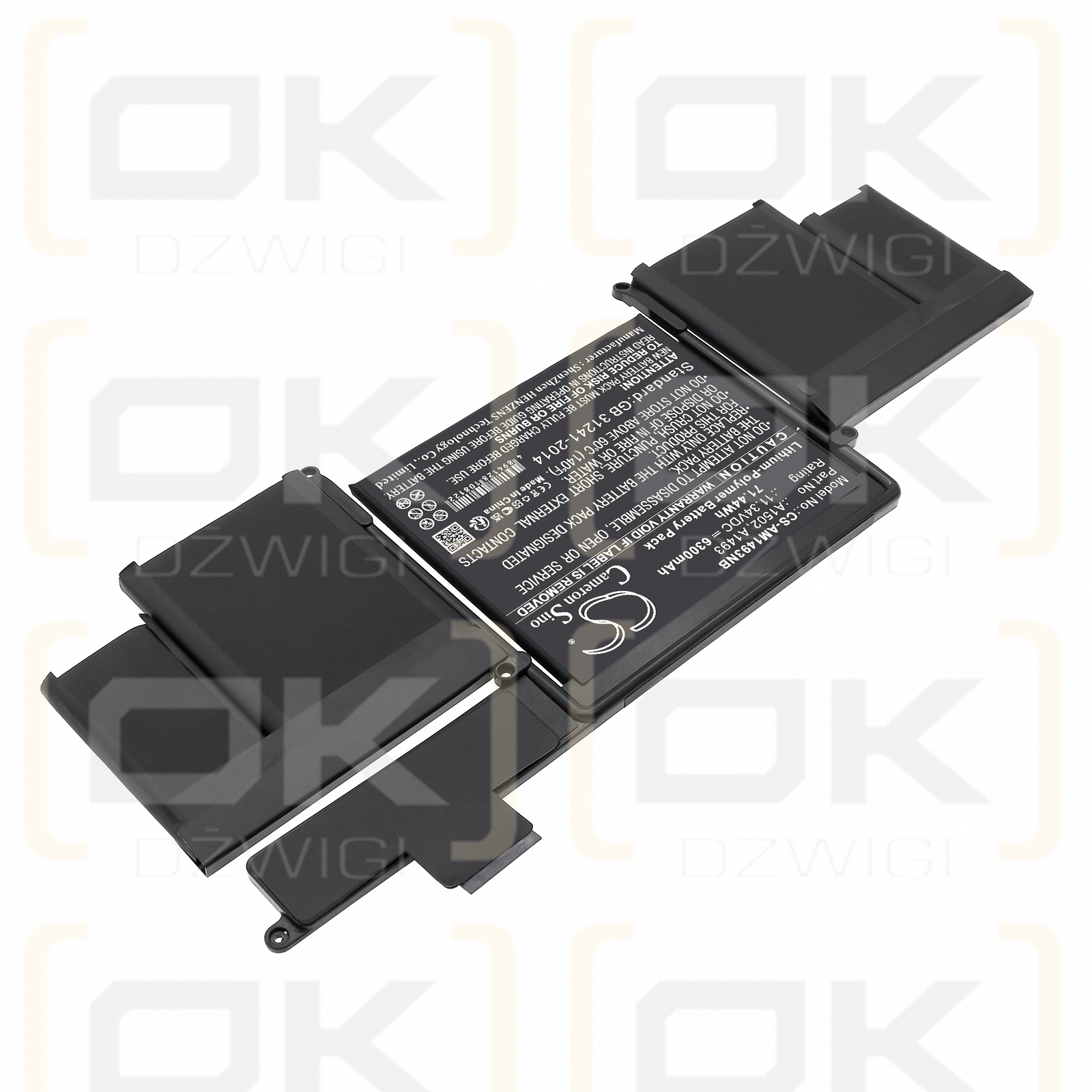 Apple MacBook Pro „Core i5“ 2,4 13 Zoll Ende 2013 / A1502 6300 mAh Li-Polymer 11,34 V (Cameron Sino)