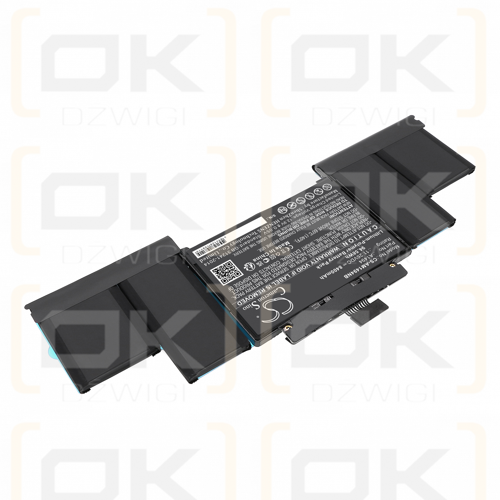 Apple MacBook Pro Retina Display 15" Ende 2013 / A1494 8400 mAh Li-Polymer 11,26 V (Cameron Sino)