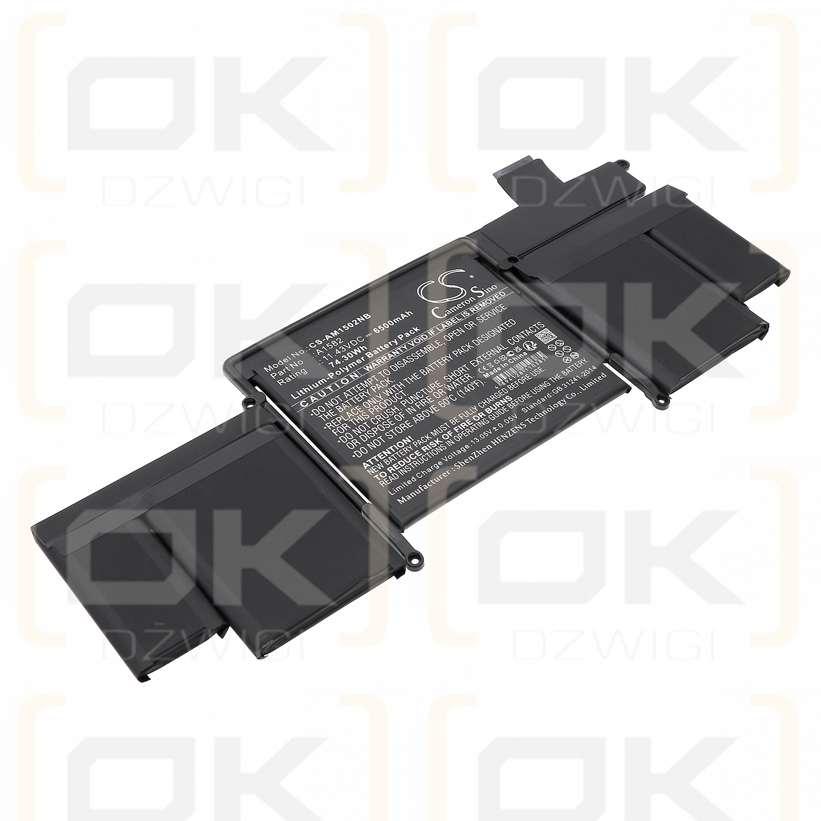 Apple A1502 / A1582 6500 mAh Li-Polymer 11,43 V (Cameron Sino)