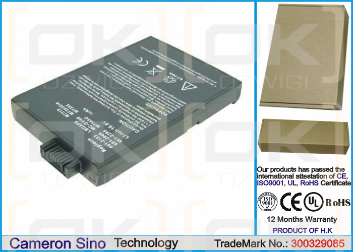 Apple PowerBook G3 M7572 / 661-2183 6600 mAh Li-Ion 10,8 V (Cameron Sino)
