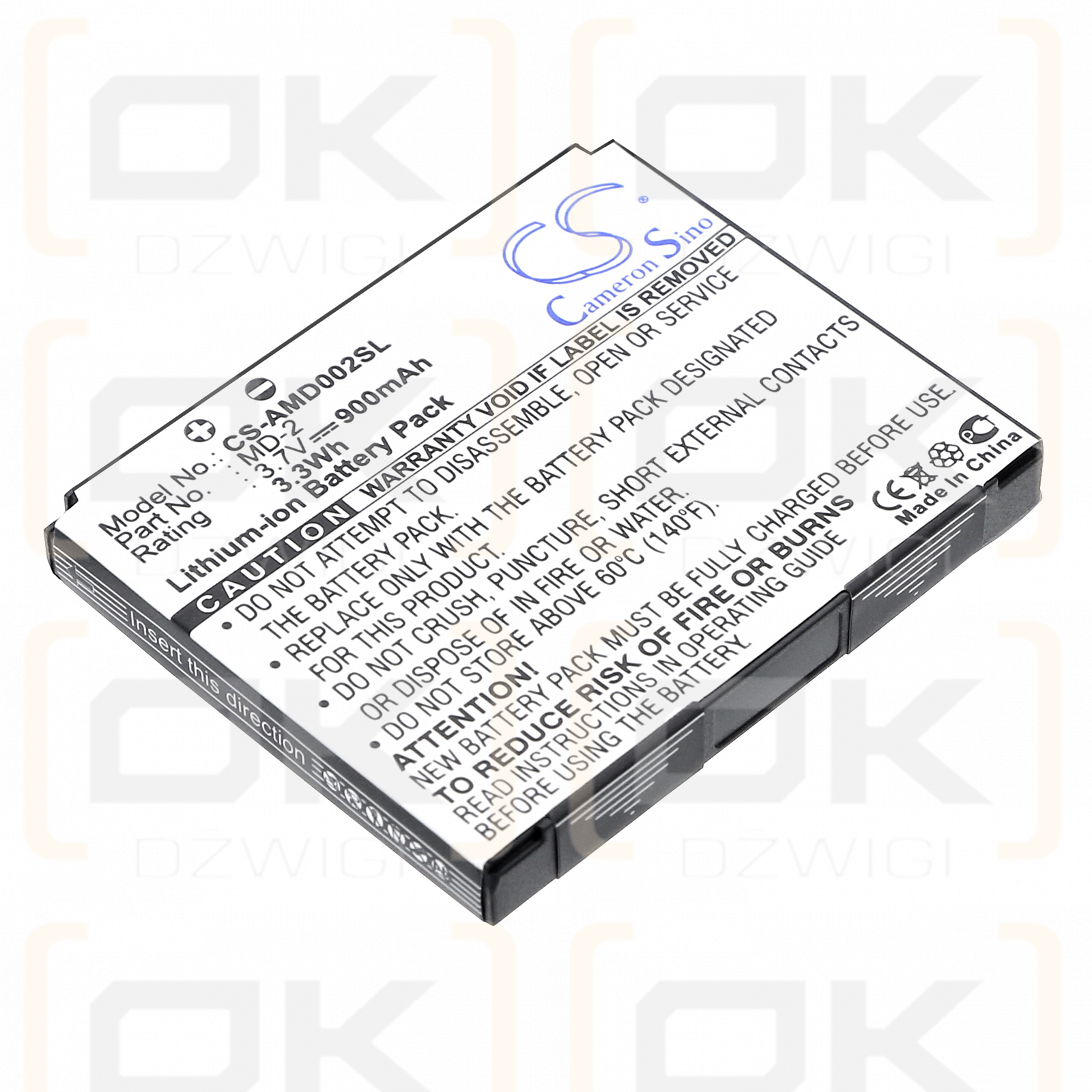 AMOI MD02 / MD-2 900 mAh Li-Ion 3,7 V (Cameron Sino)