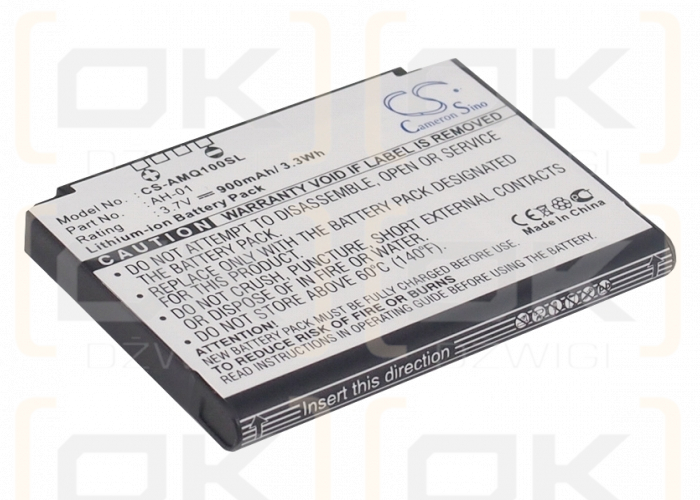 AMOI INQ-1 / AH-01 900 mAh Li-ion 3,7 V (Cameron Sino)