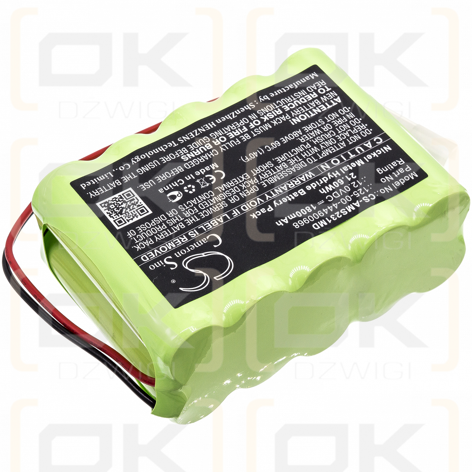 Alaris Medicalsystems Infusionspumpe 231 / 125-00-444900968 1800 mAh Ni-MH 12,0 V (Cameron Sino)