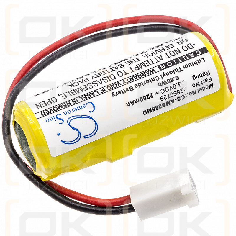 Alaris Medicalsystems 2866 Speicherbatterie / 2860729 2200 mAh Li-SOCl2 3,0 V (Cameron Sino)