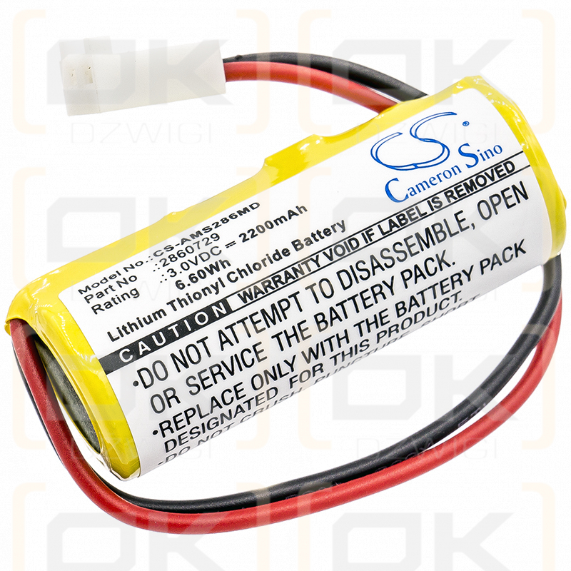 Alaris Medicalsystems 2866 Speicherbatterie / 2860729 2200 mAh Li-SOCl2 3,0 V (Cameron Sino)