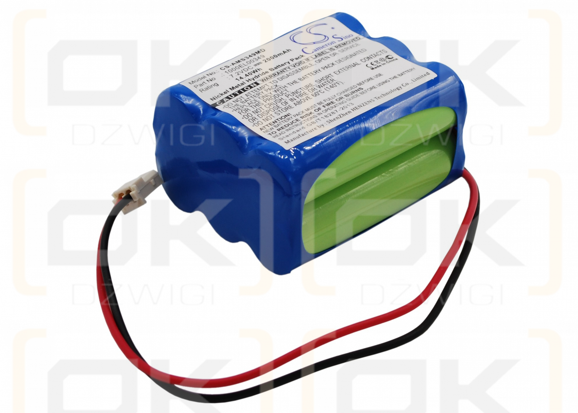 Carefusion GW Volumetrische Pumpe / 1000SP01794 2000 mAh Ni-MH 7,2 V (Cameron Sino)