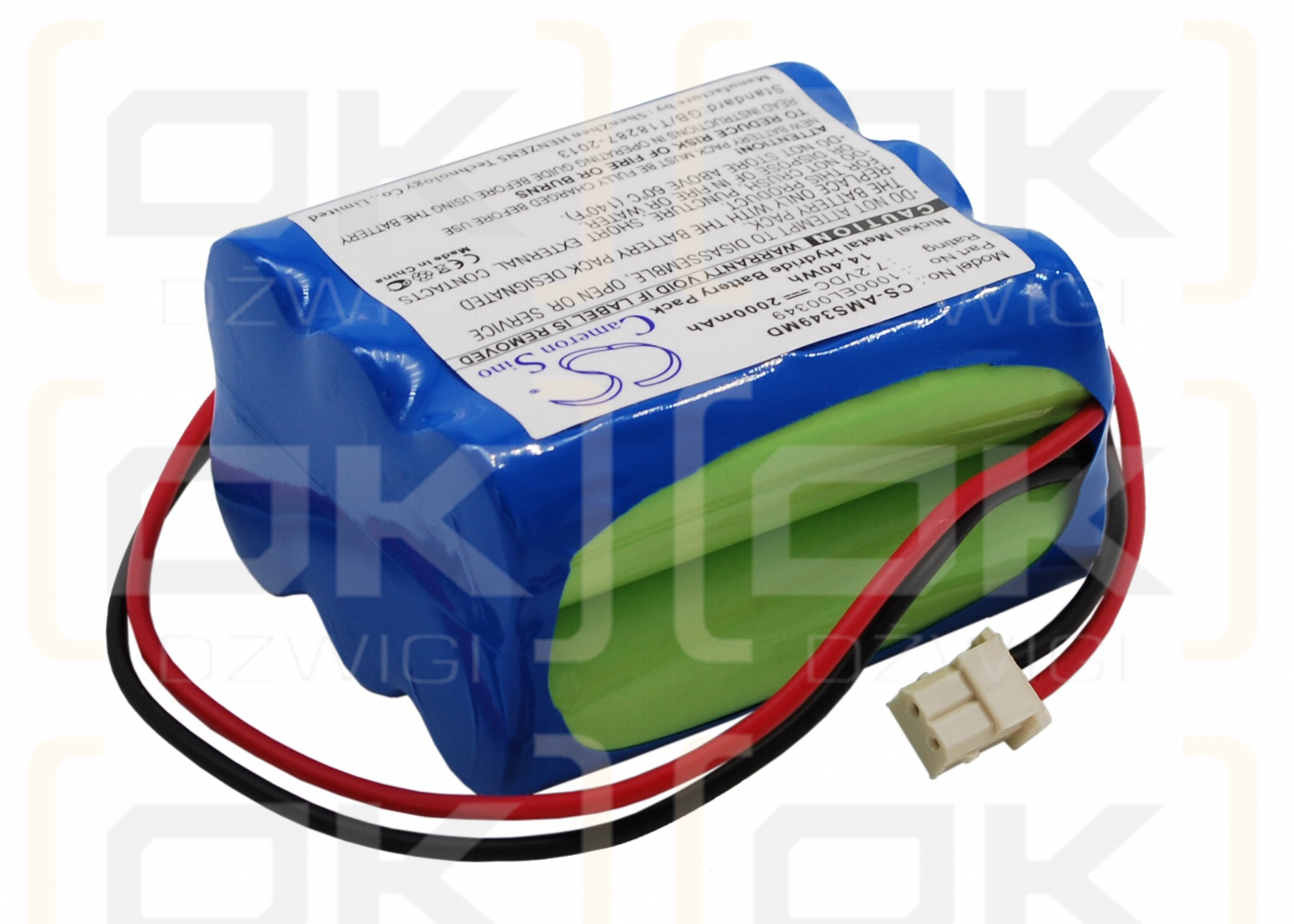 Carefusion GW Volumetrische Pumpe / 1000SP01794 2000 mAh Ni-MH 7,2 V (Cameron Sino)