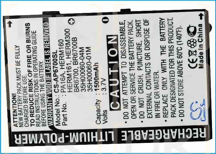Replacement Battery for Orange SPV M3100 / BTR6700B 1500 mAh Li-Polymer 3.7 V (Cameron Sino)