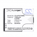 Ersatzakku für Actionpro ISAW A3 / 083443A 1300 mAh Li-Ion 3,7 V (Cameron Sino)