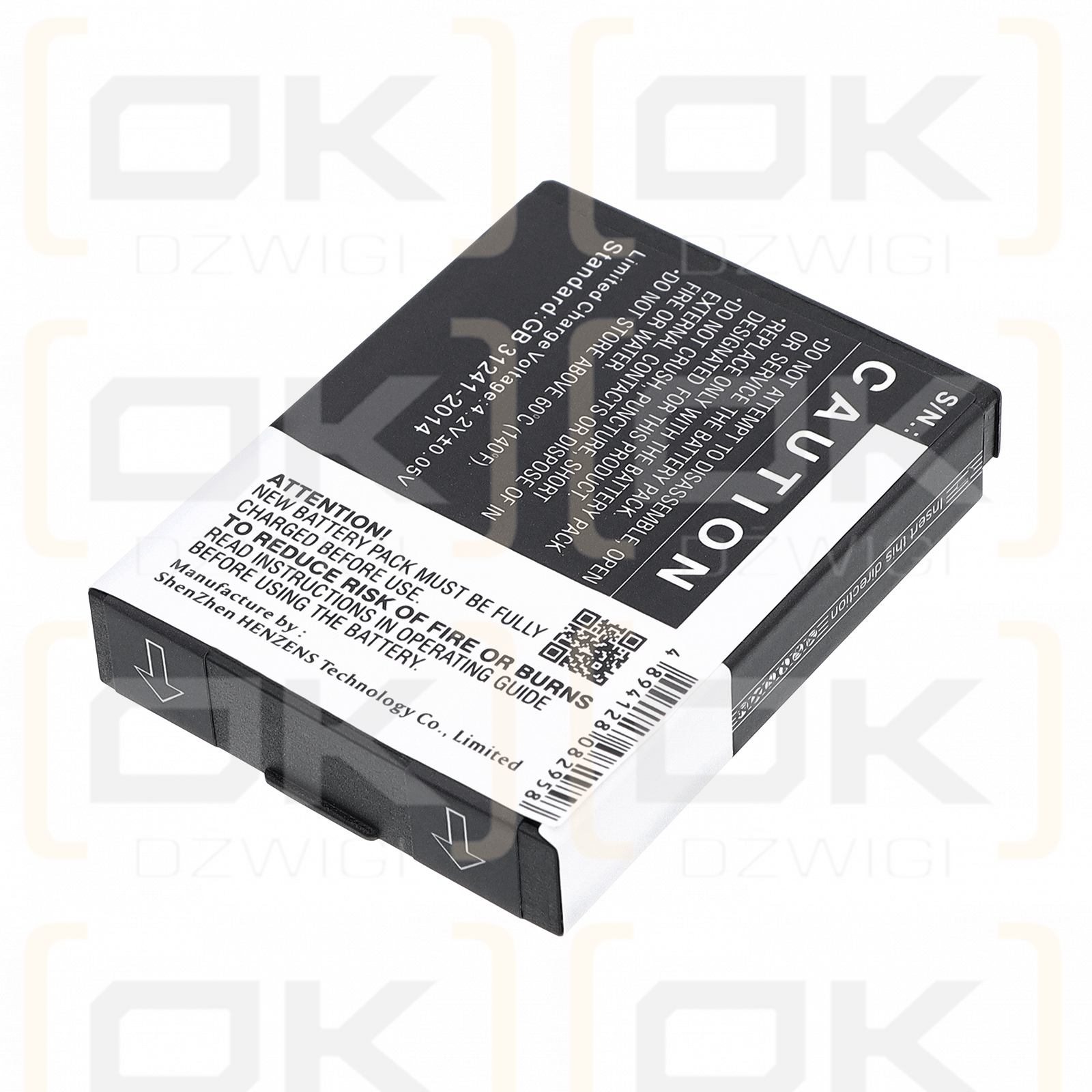 Ersatzakku für Actionpro ISAW A3 / 083443A 1300 mAh Li-Ion 3,7 V (Cameron Sino)