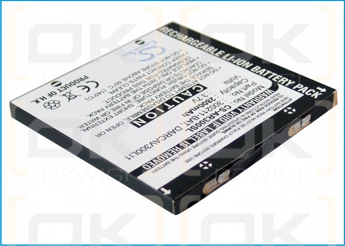 Archos AV300 / 300211-BAT 2800 mAh Li-ion 3.7 V (Cameron Sino)