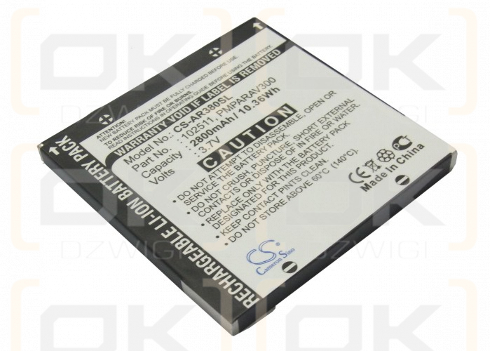 Archos Jukebox Multimedia 10 / 102511 2800 mAh Li-Ion 3,7 V (Cameron Sino)