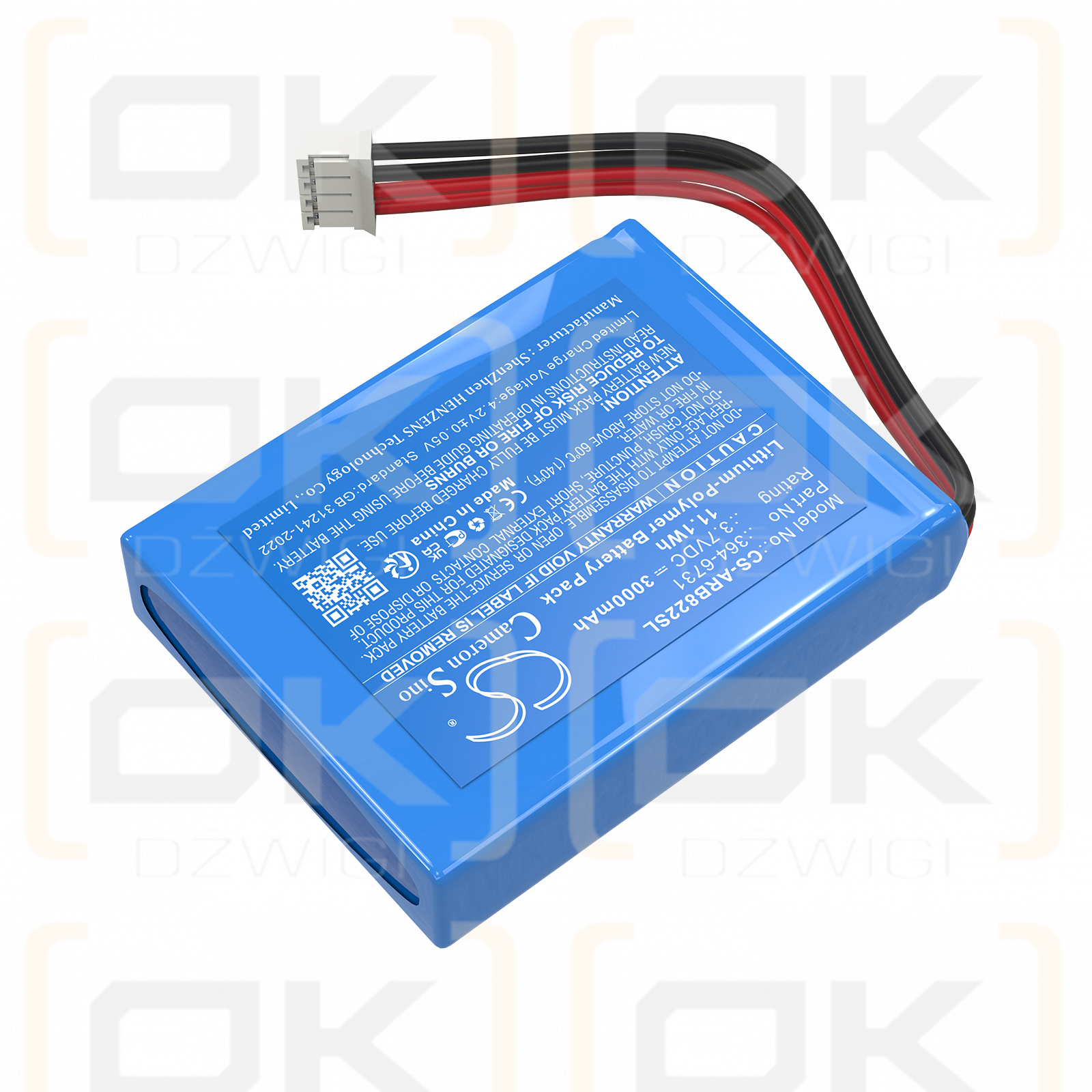 ABB SB822 3000mAh Li-Polymer 3.7V (Cameron Sino)