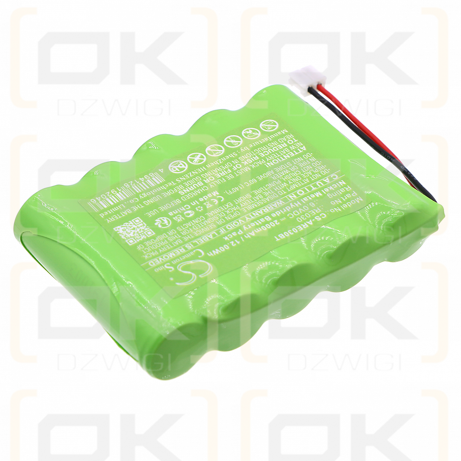 Repetidor Alula / RE030 2000mAh Ni-MH 6.0V (Cameron Sino)