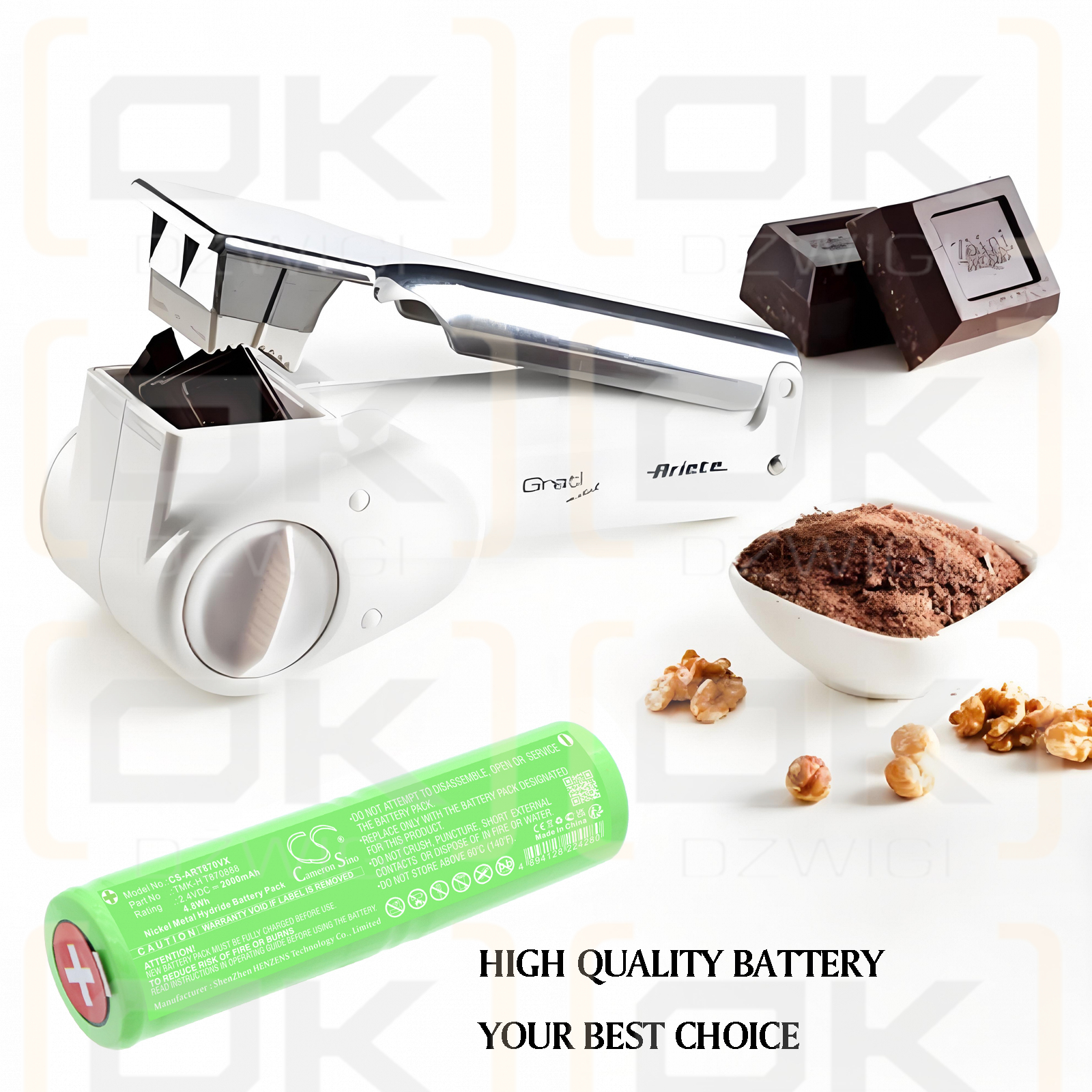 Ariete GRATI' BIANCO / TMK-H T870888 2000 mAh Ni-MH 2.4 V (Cameron Sino)