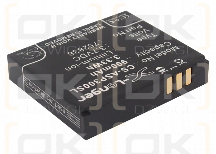 Astak CM-7500 / 752836 Batería de iones de litio de 900 mAh y 3,7 V (Cameron Sino)
