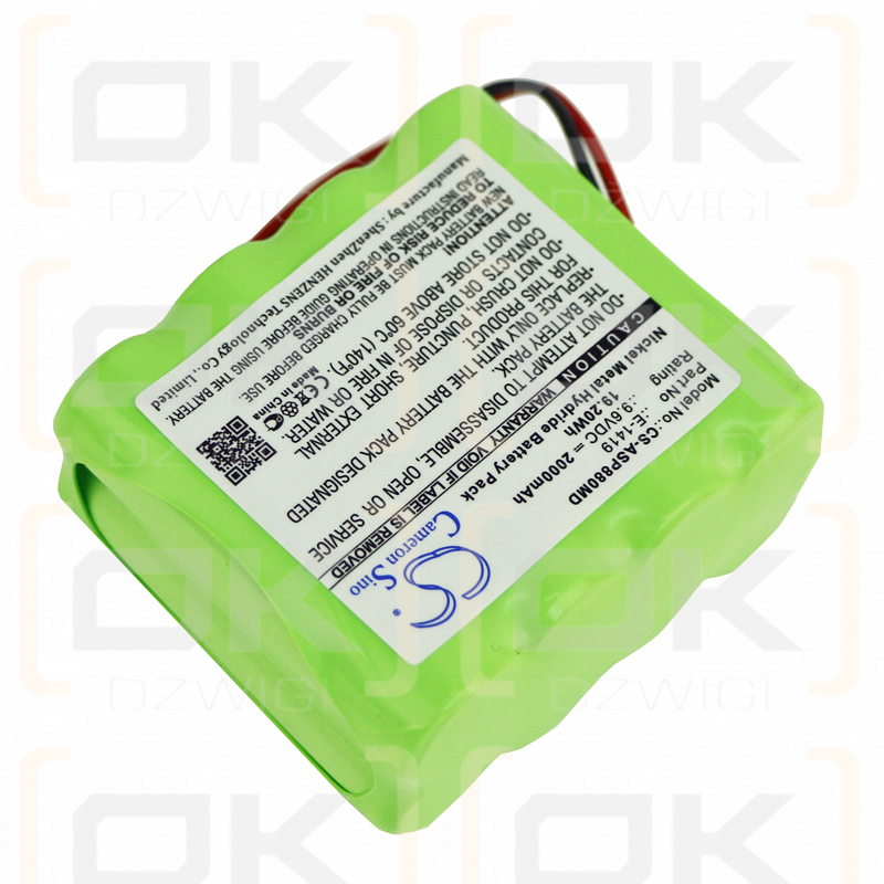 Ampall SP-8800 Spritzenpumpe / E-1419 2000 mAh Ni-MH 9,6 V (Cameron Sino)